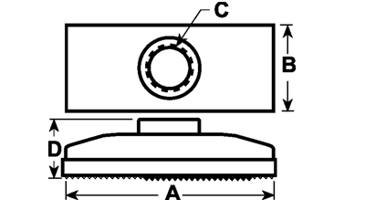 Accessories: Cylinder Flat Base (25750) â€“ Diagram