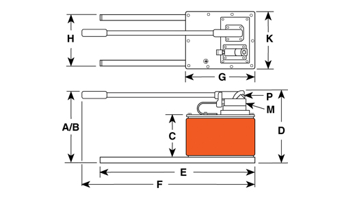 P Series - Hand Pump (P460) - Diagram