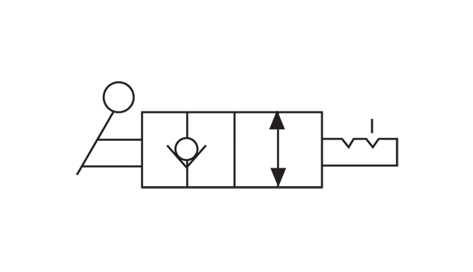 2-Way/2-Position Manual Valve (9517) â€“ Diagram