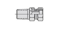 Accessories: Hydraulic Fittings â€“ Swivel connector, 3/8 NPTF male, 3/8 NPSM female (9675)