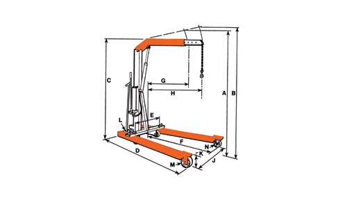 Floor Crane FC2200 - Diagram