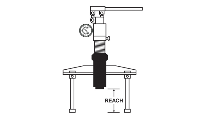 Bearing Pusher Reach - Diagram